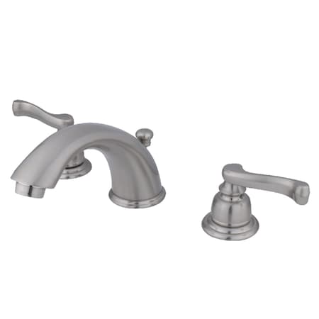 Kingston Brass KB8968FL 8" Widespread Bathroom Faucet, Brushed Nickel KB8968FL